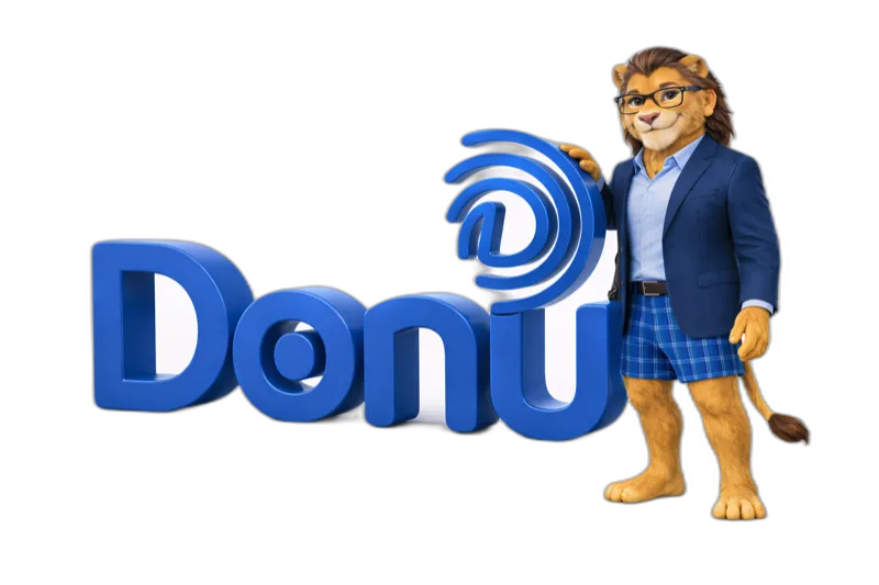 Julius apresentando o Donu